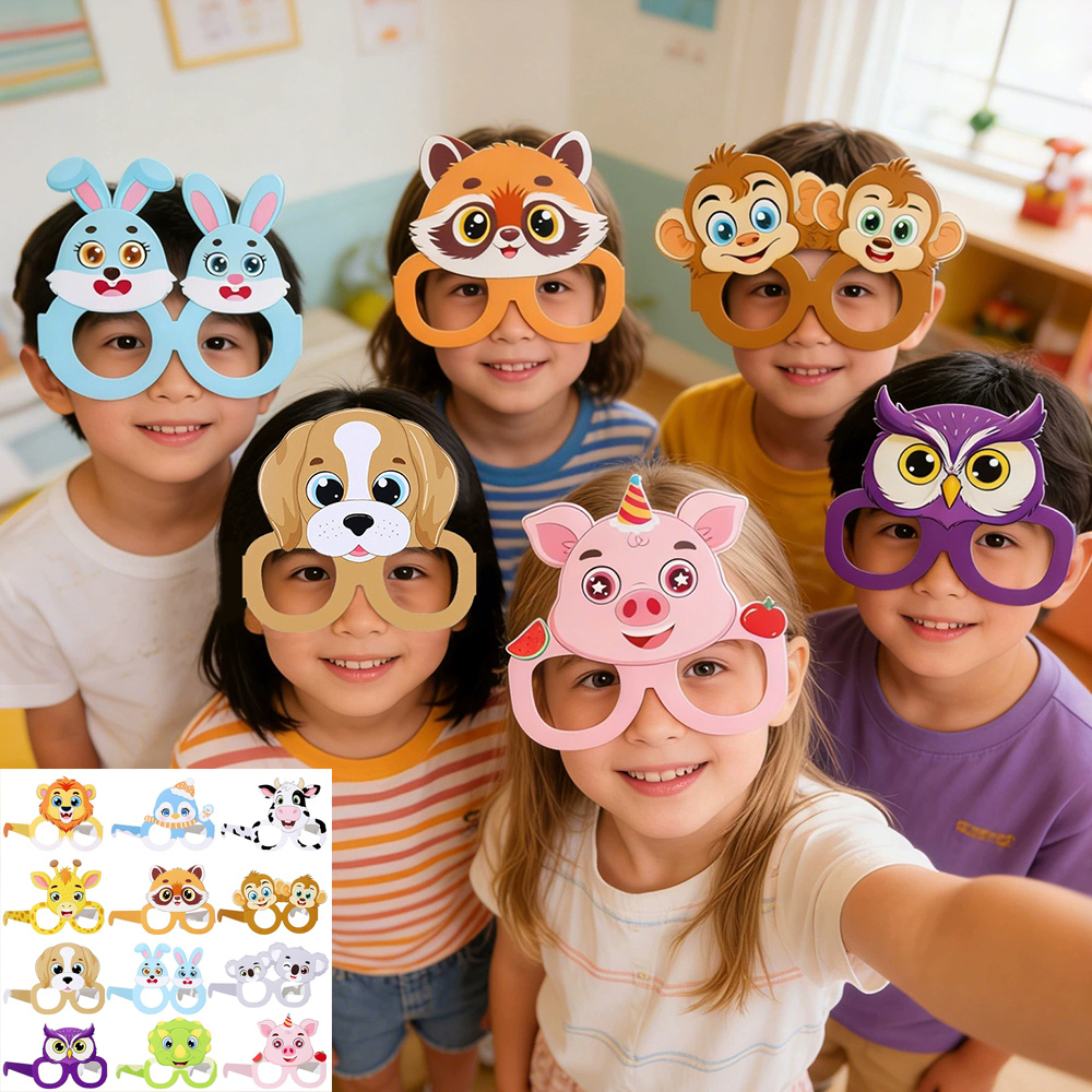 Pet Supplies Zoo - 12 pcs Farm Jungle Animal Glasses