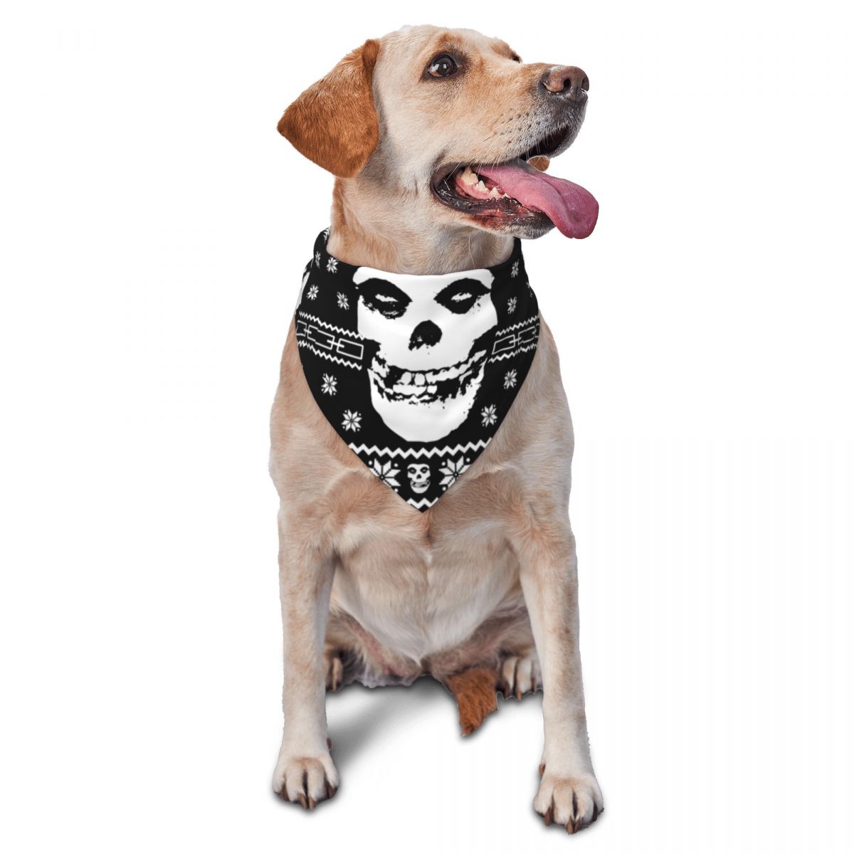 Dog Bandana Scarf - Punk Rock Band Misfits Pet Scarves