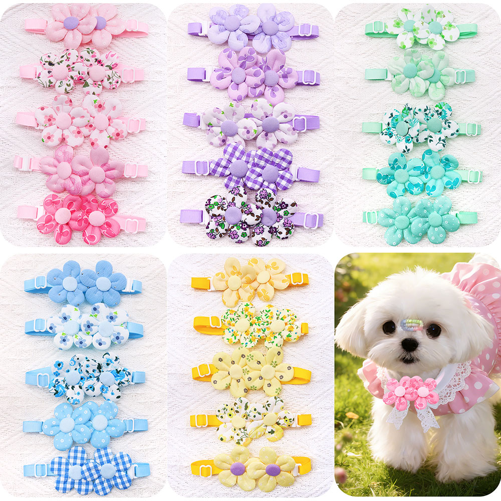 10PCS Flower Shape Sweet Dog B - Pet Supplies Coupon avis et prix