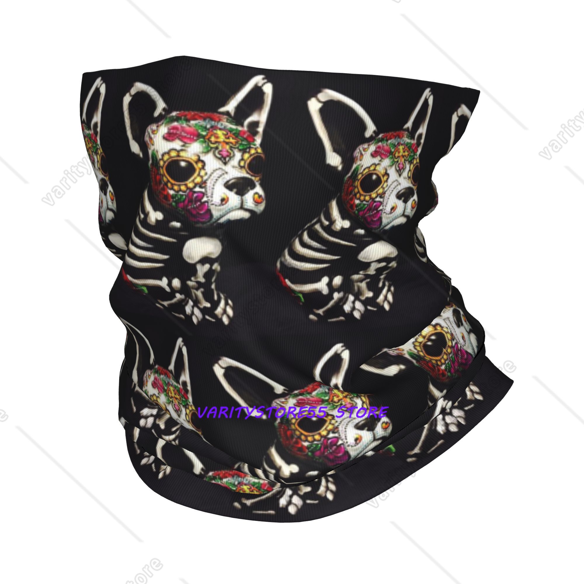 Day of the Dead Dog Print  Ban - Dog Bandana Scarf avis et prix