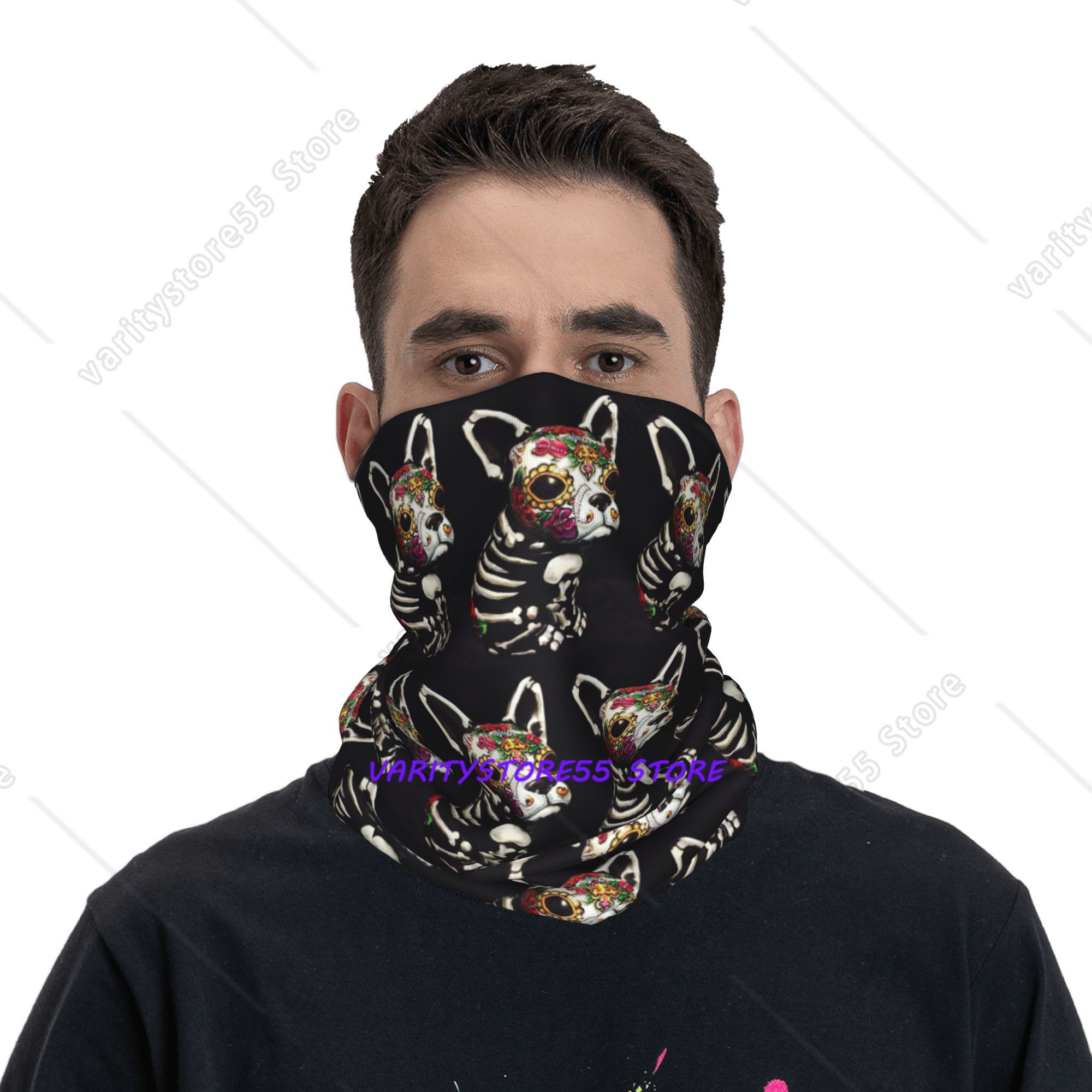 Day of the Dead Dog Print  Ban - Dog Bandana Scarf avis et prix