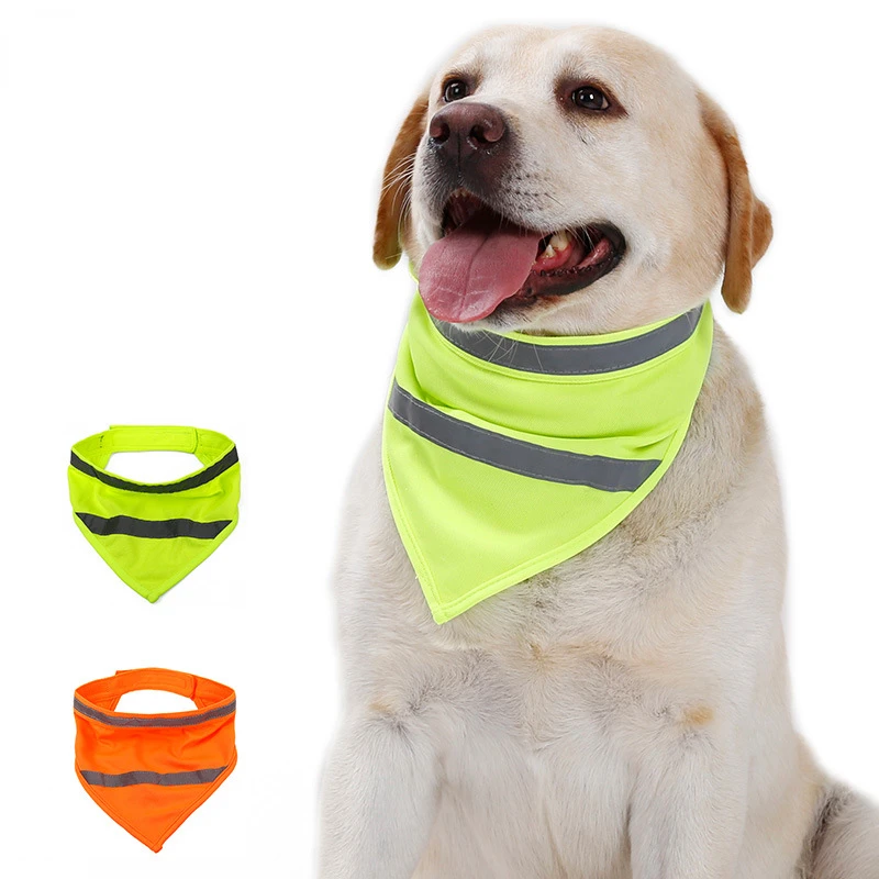 Dog Reflective Bandanas Pet Tr - Dog Bandana Scarf avis et prix