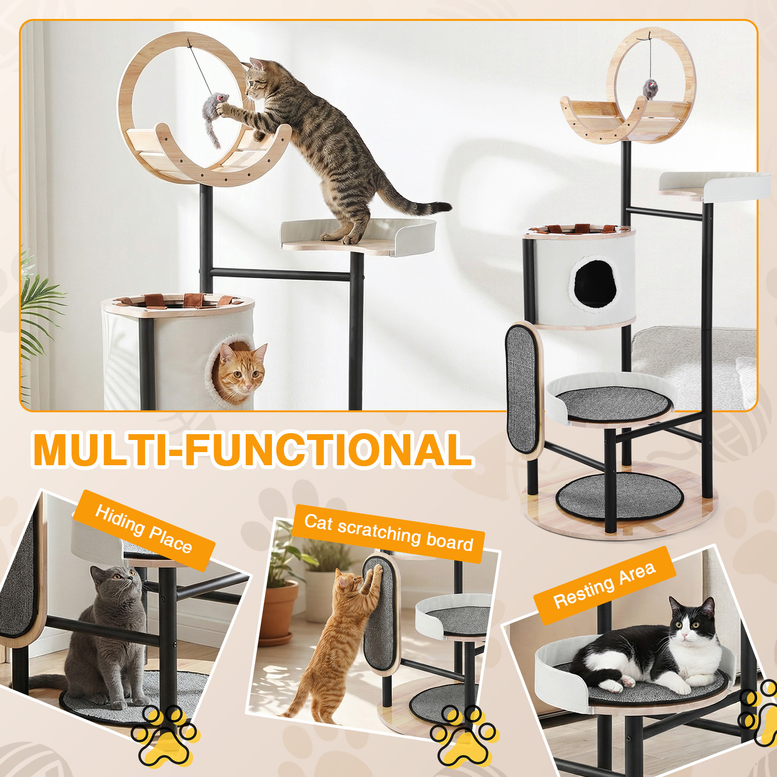 66-Inch Cat Tree with Scratchi - Pet X Supplies & Tack Howell avis et prix