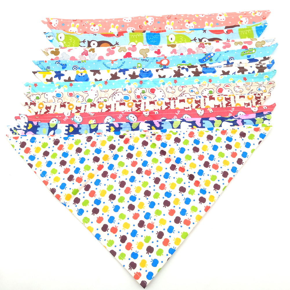 S/M/L/XL 10PCS Dog Bandana Cot - Dog Bandana Scarf avis et prix