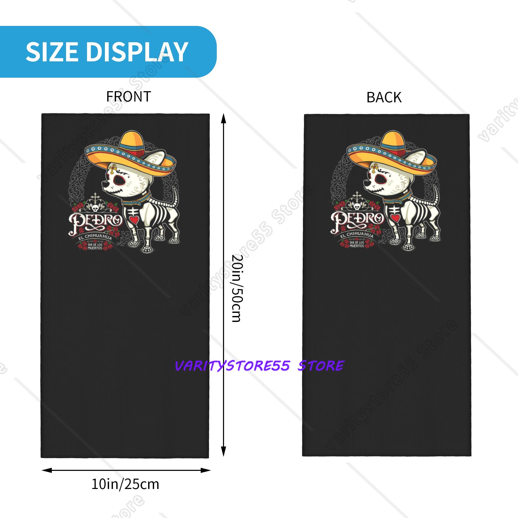Day of the Dead Dog Print Band - Dog Bandana Scarf avis et prix