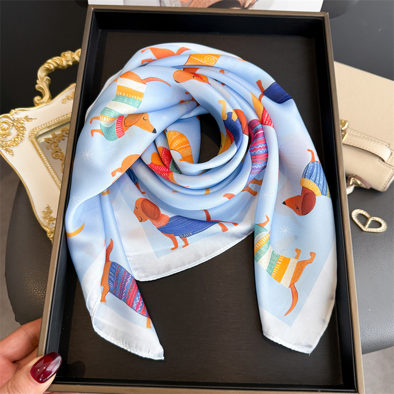 Fashion Wiener Dog Print Banda - Dog Bandana Scarf avis et prix