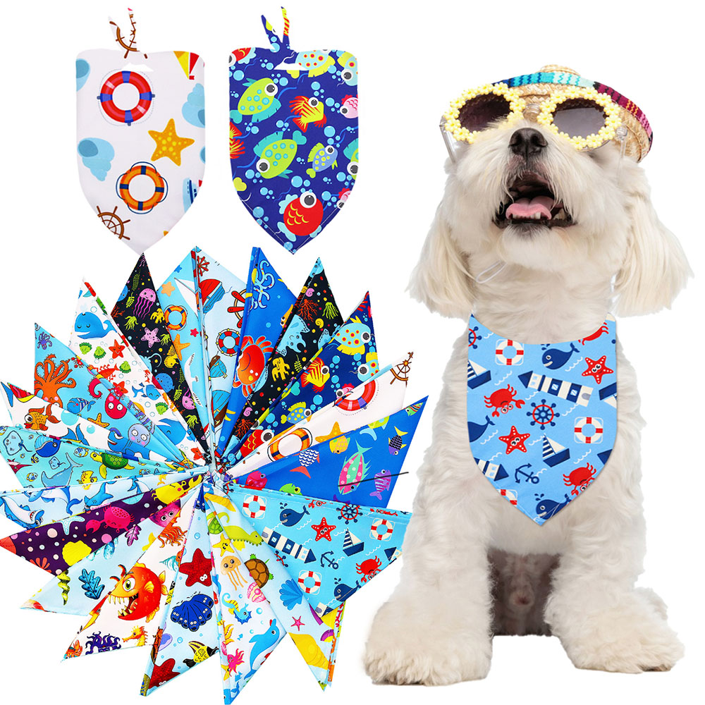 50pcs Pet Dog Bandana Fashion  - Dog Bandana Scarf avis et prix