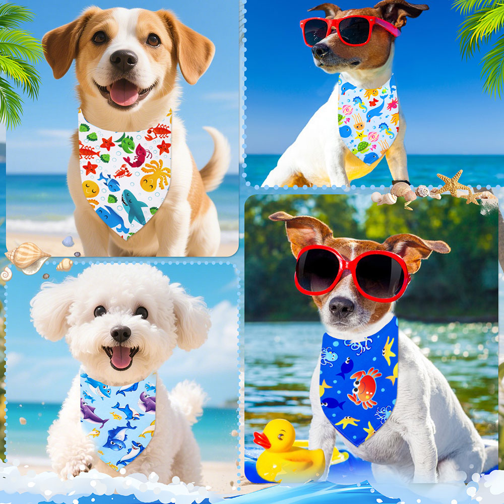 50pcs Pet Dog Bandana Fashion  - Dog Bandana Scarf avis et prix