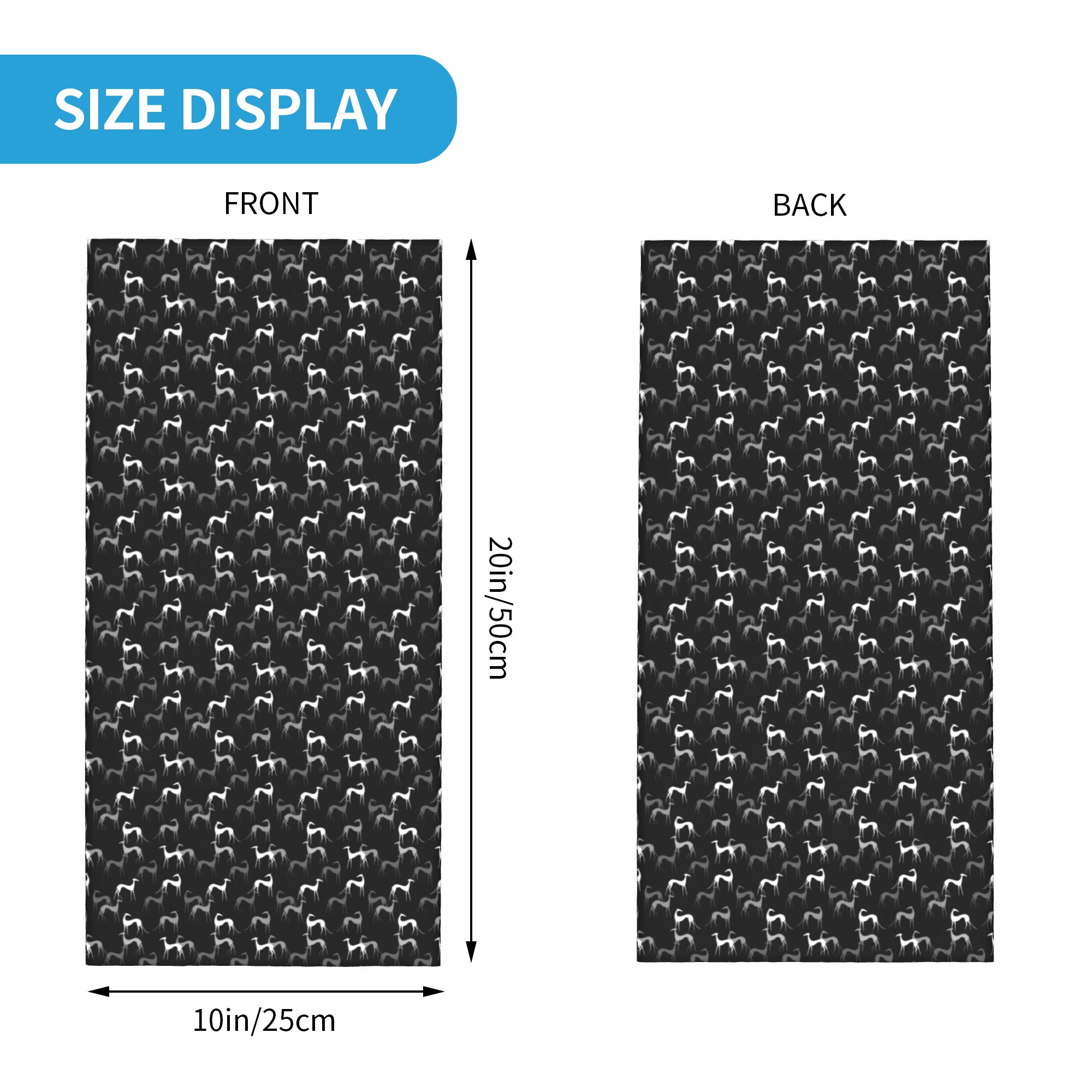 Custom Cute Sighthounds Bandan - Dog Bandana Scarf avis et prix