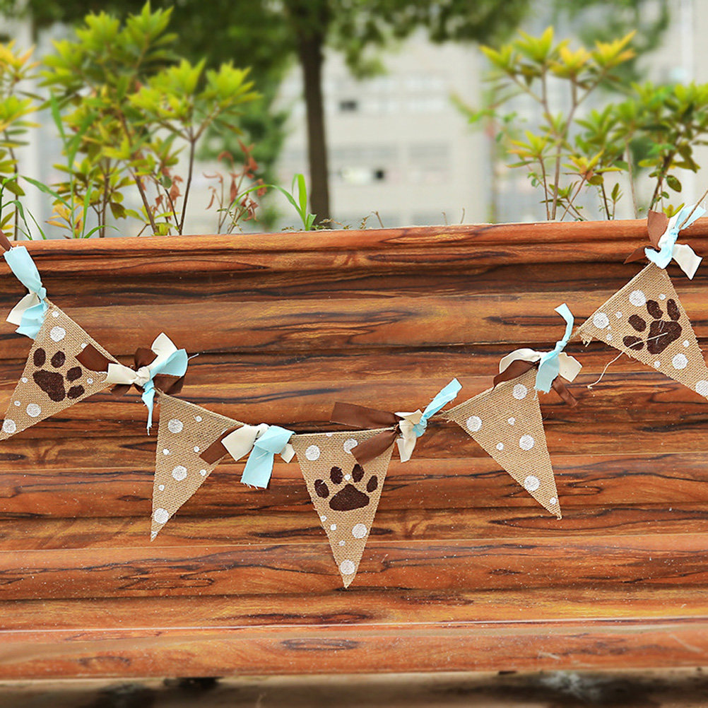 Vintage Linen Bunting Banner A - Pet Supplies Zoo avis et prix